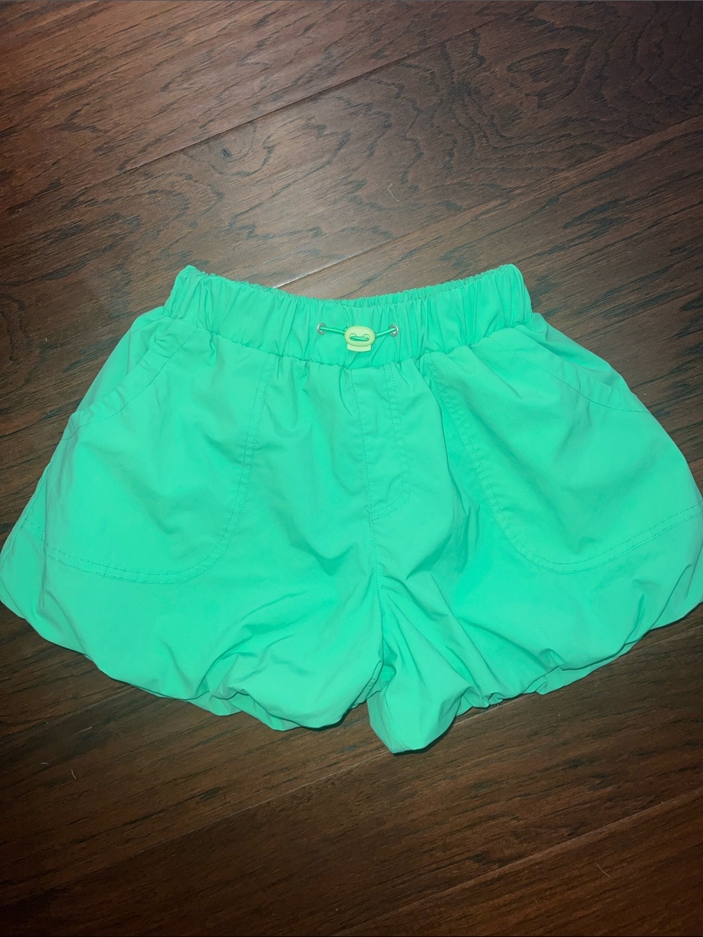 Habitual Girls Mint Green Elastic-Waist Casual Bubble Shorts CUTE! Size 14